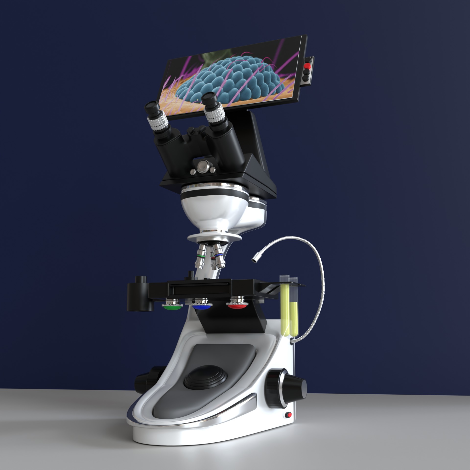 Microscopio Eletronico 3D model_21