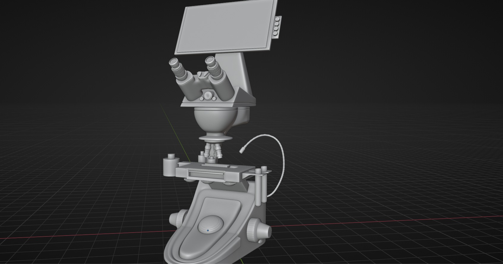 Microscopio Eletronico 3D model_4