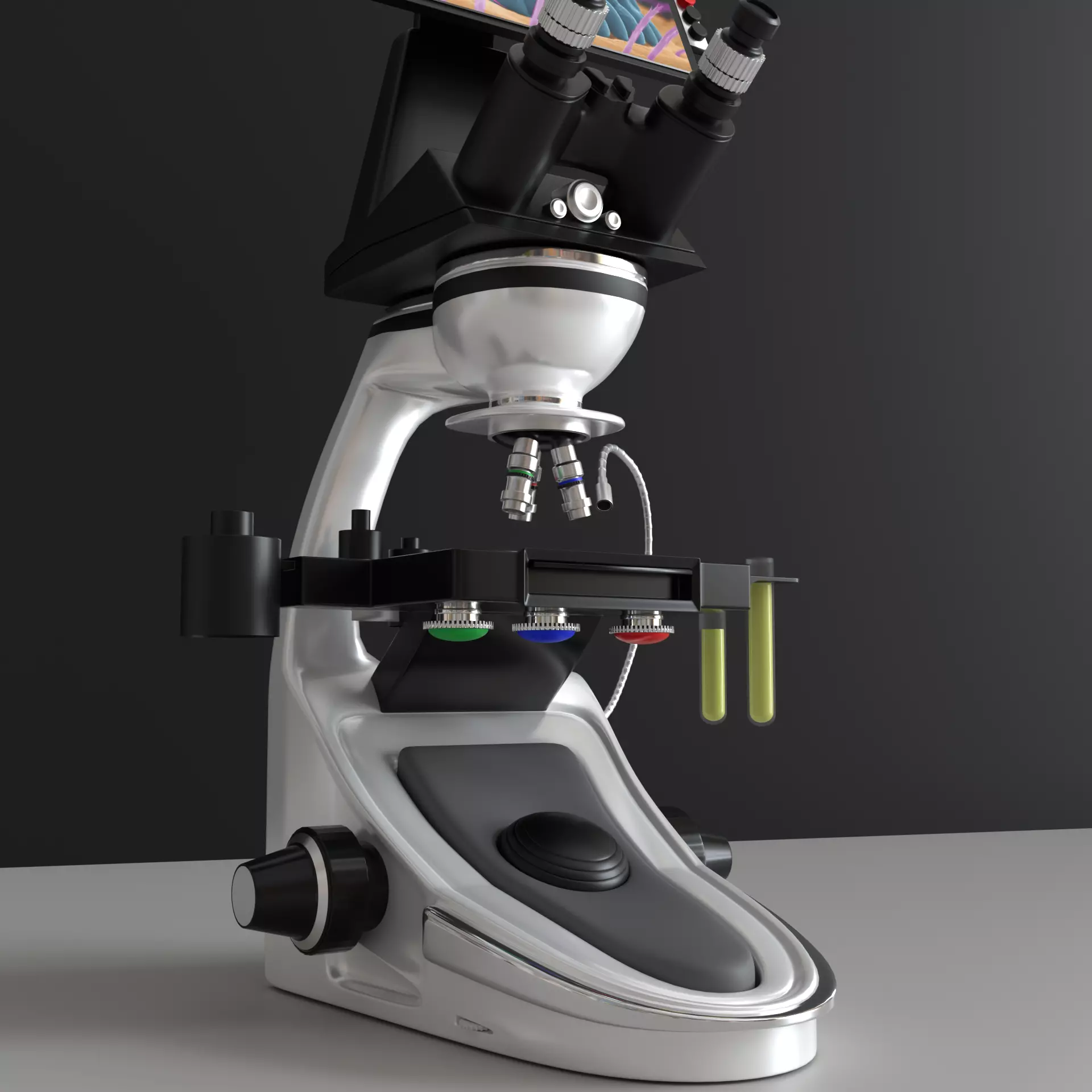 Microscopio Eletronico 3D model_0