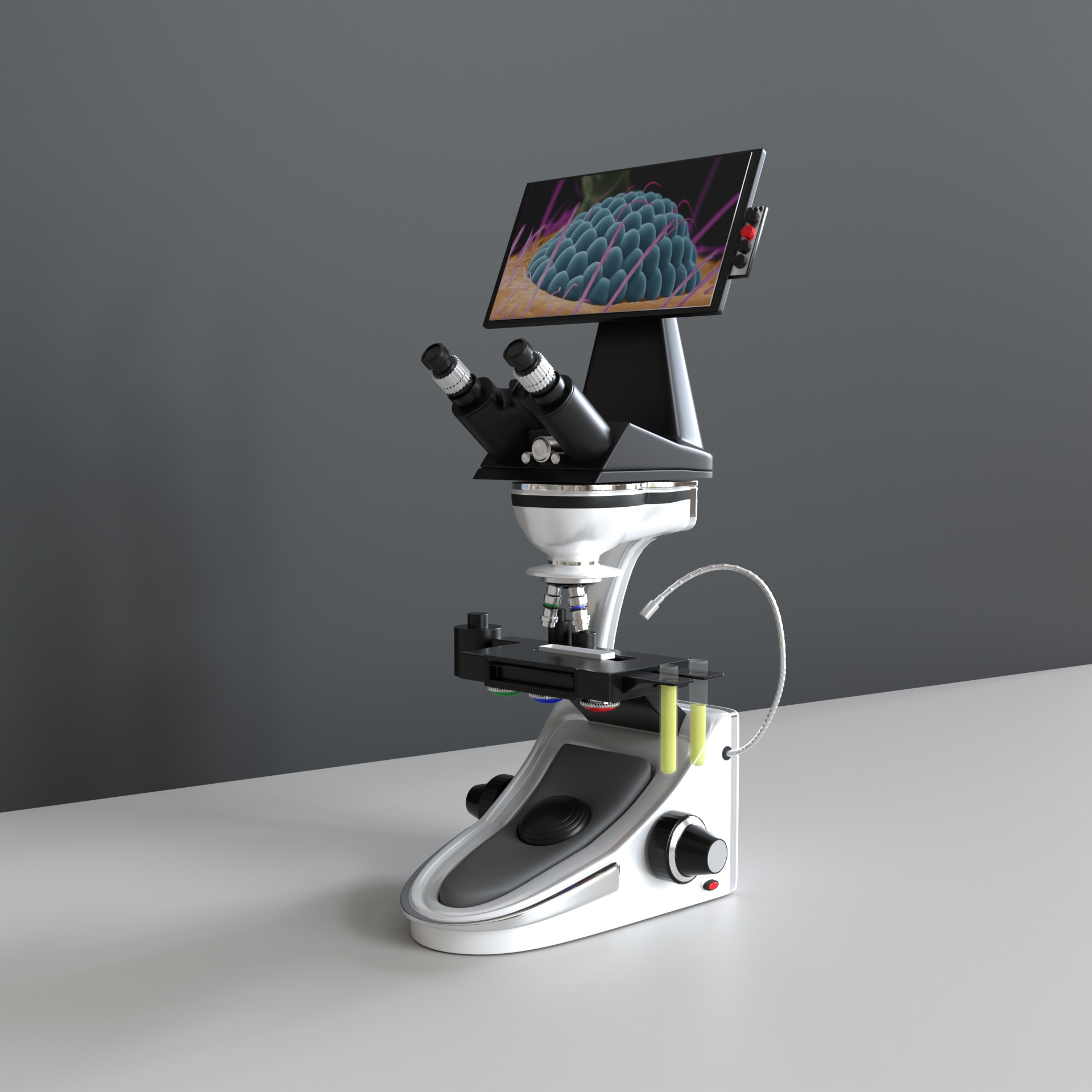 Microscopio Eletronico 3D model_5