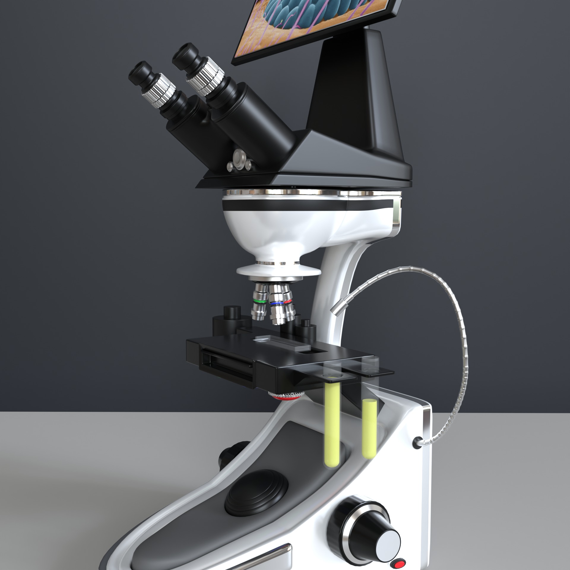 Microscopio Eletronico 3D model_12