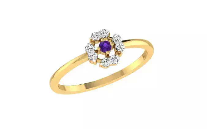 Women Ring Render 3dm STL OBJ FBX Details 3D print model