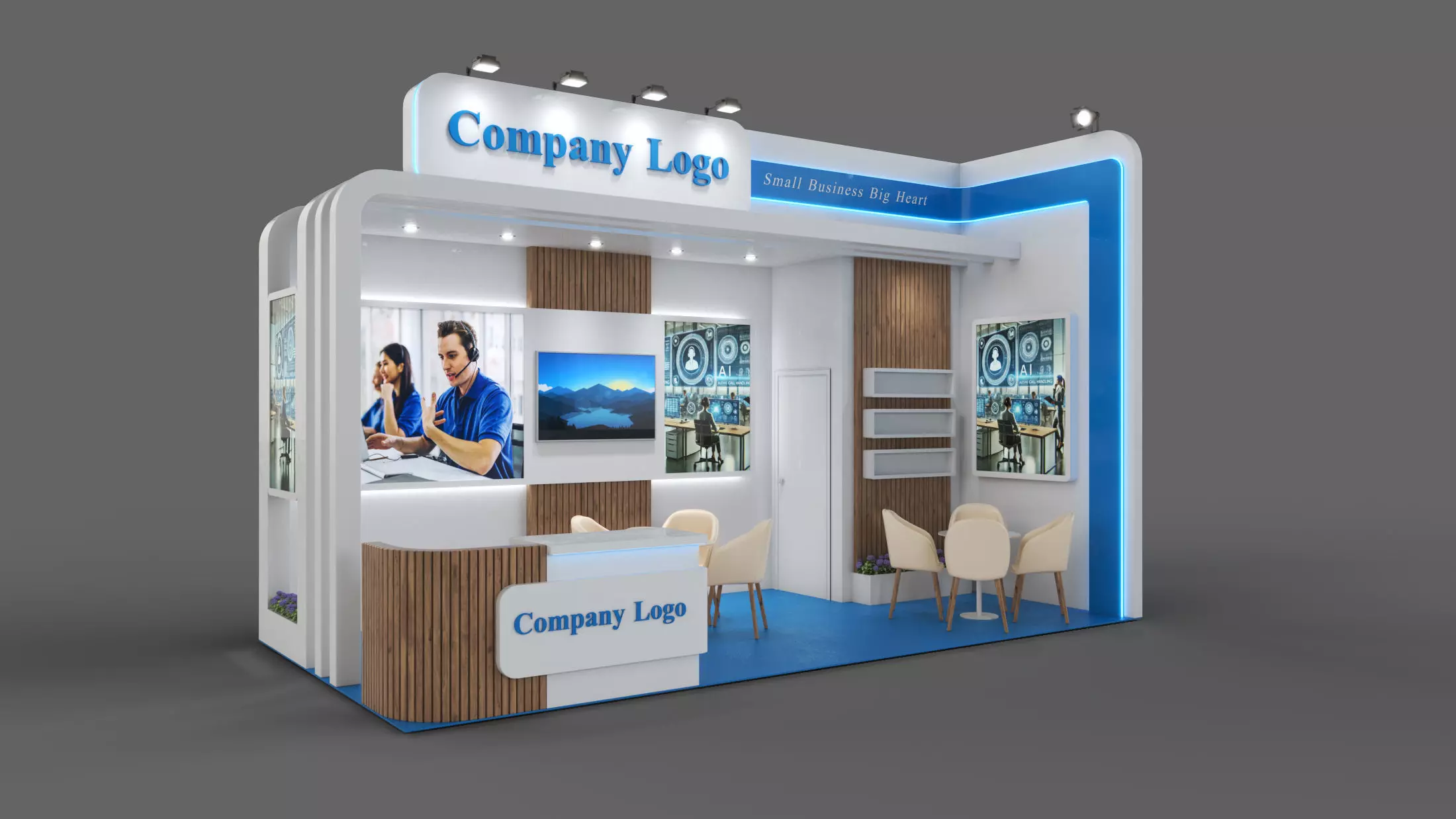 Exhibition Booth 3D model_0