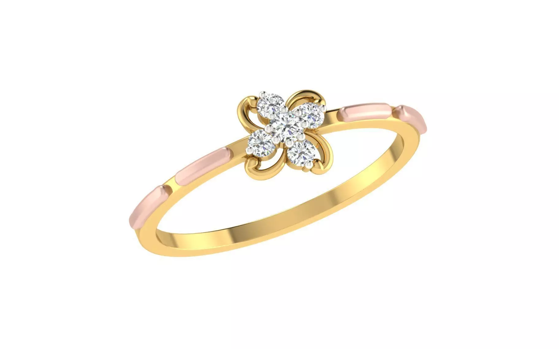 Women Ring Render 3dm STL OBJ FBX Details 3D print model