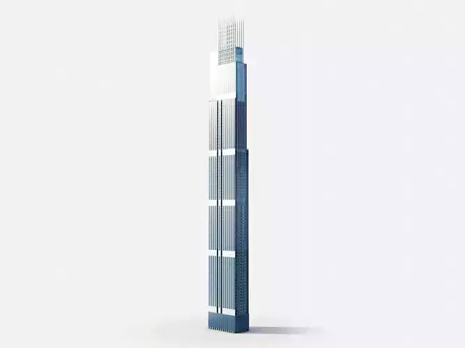 Azizi tower - Dubai 3D model