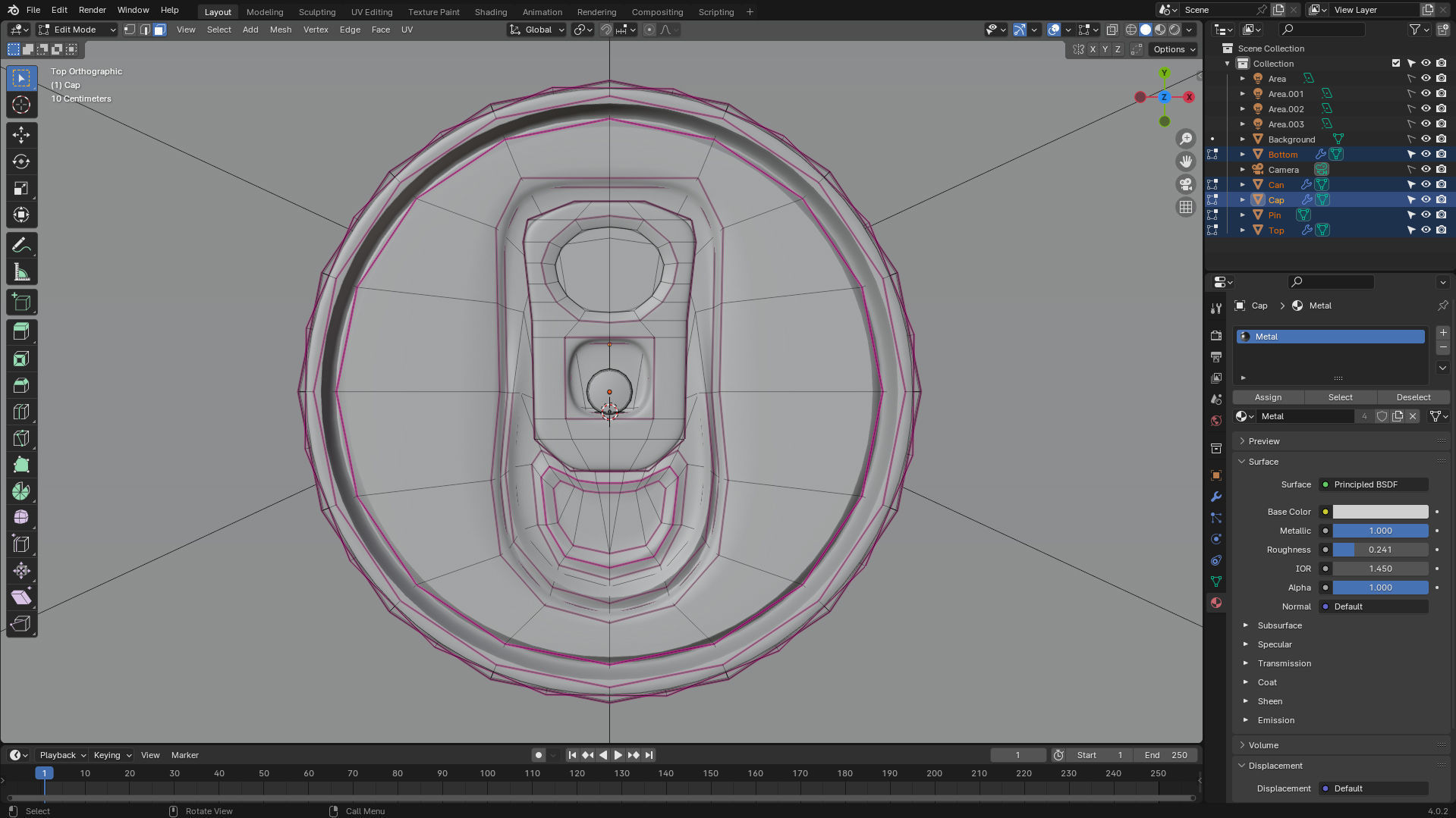 Energy Drink Beverage Juice Soda Can  Low-poly 3D model_1