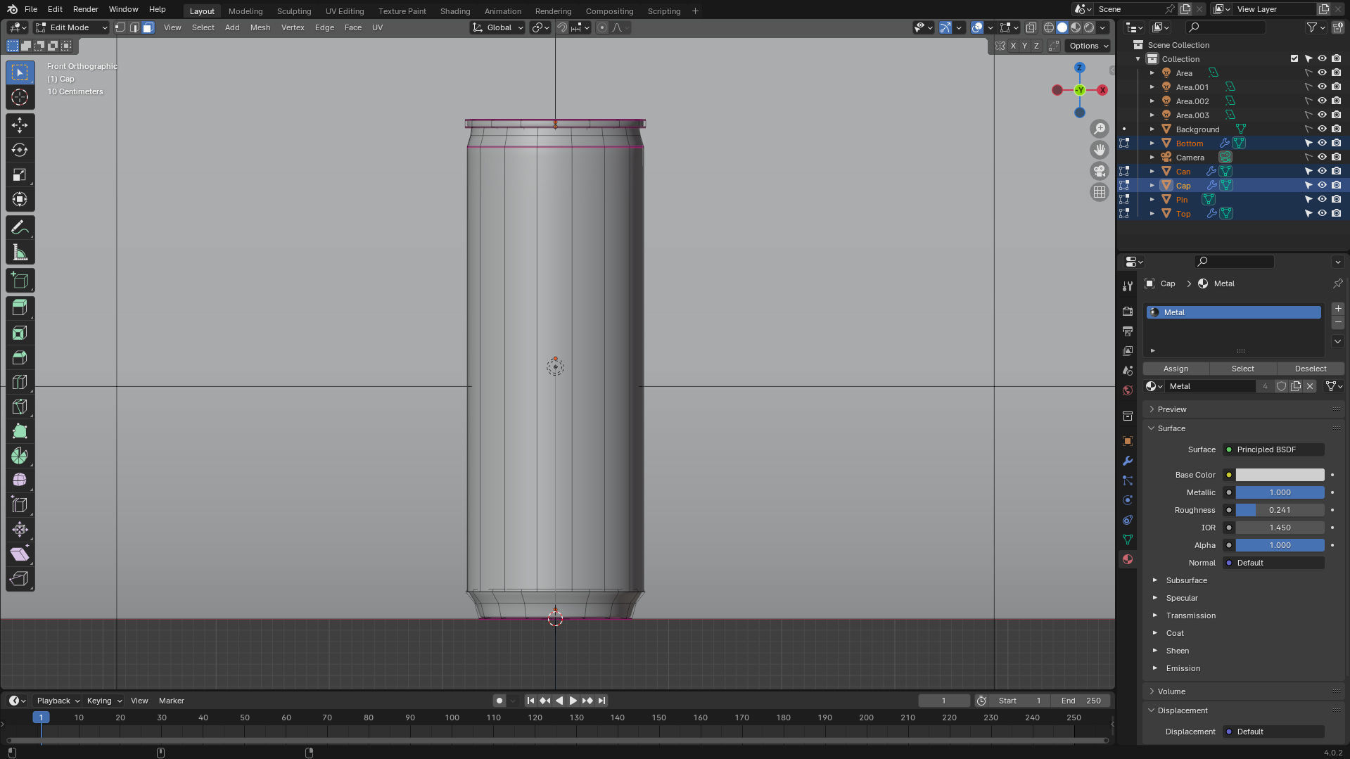 Energy Drink Beverage Juice Soda Can  Low-poly 3D model_7