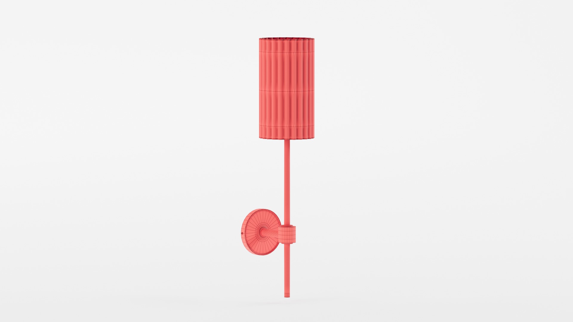 FLUTED GOLD WALL SCONCE 3D model_8