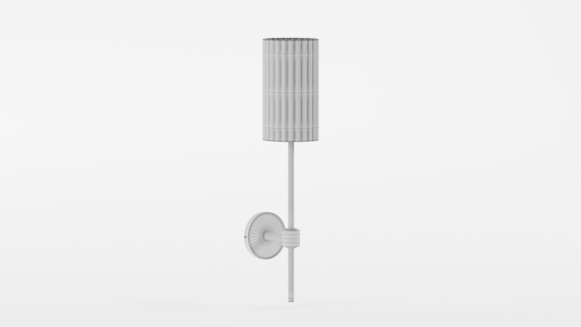 FLUTED GOLD WALL SCONCE 3D model_9