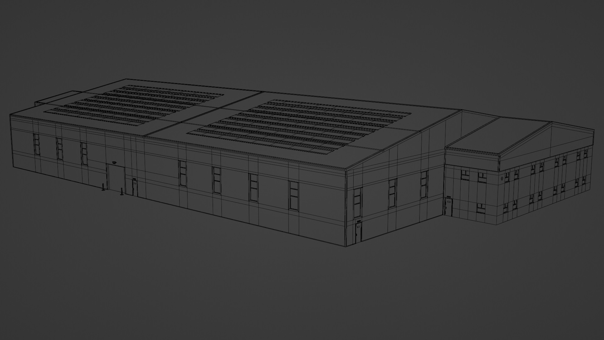 Warehouse 10 Low-poly 3D model_8