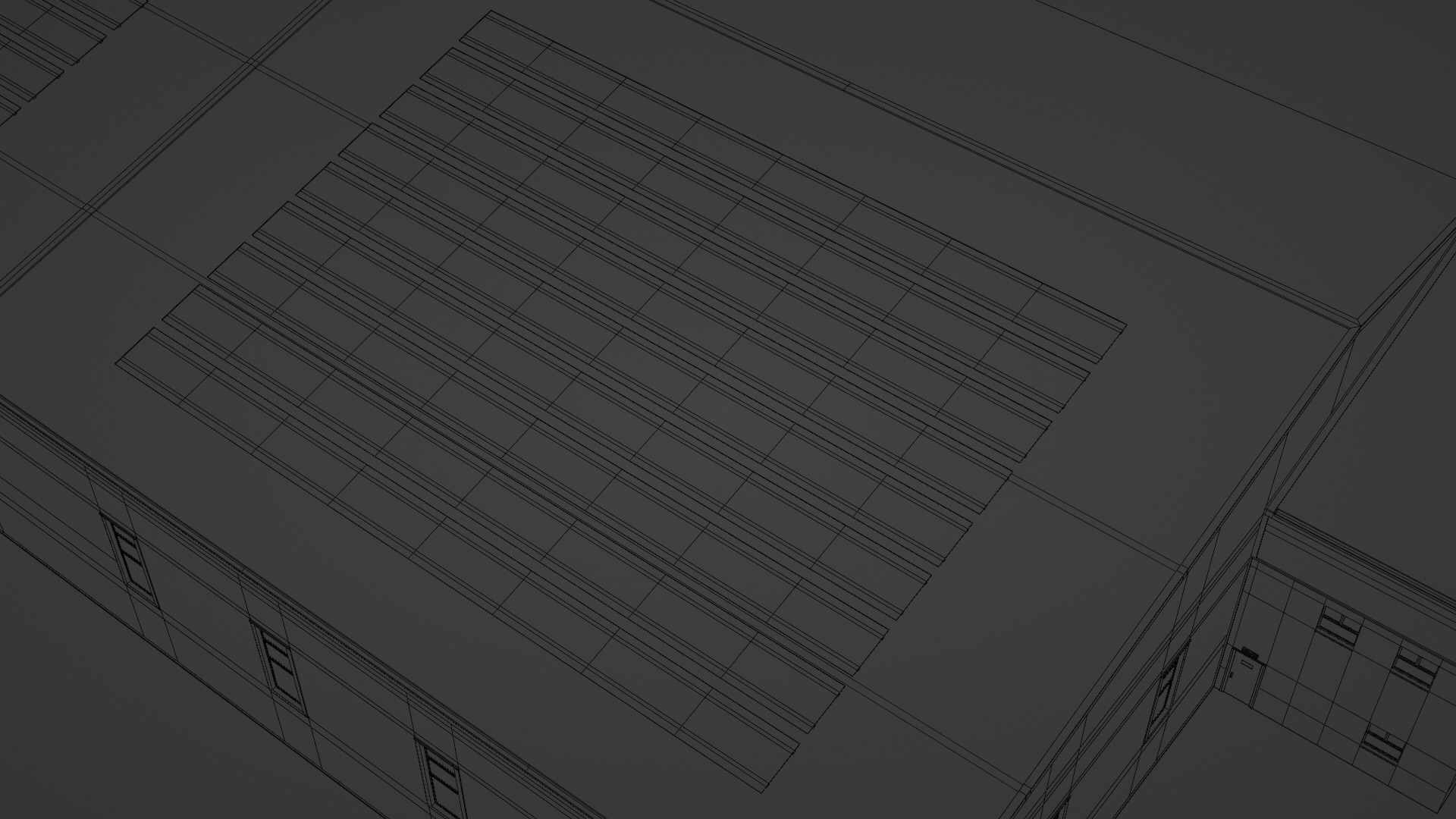 Warehouse 10 Low-poly 3D model_9