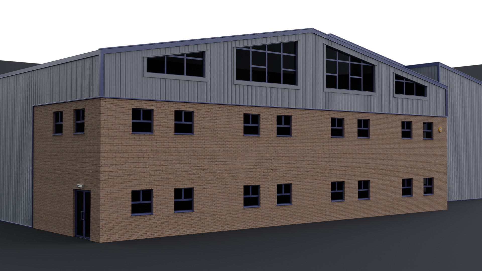 Warehouse 10 Low-poly 3D model_4