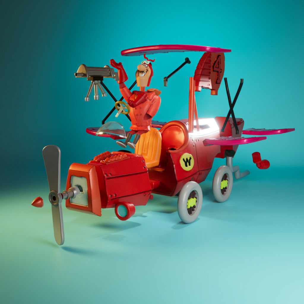 RedMax -Crimson Haybaler-The Wacky Races 3D print model_4
