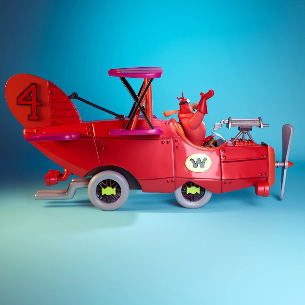 RedMax -Crimson Haybaler-The Wacky Races 3D print model_1