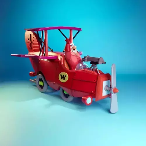 RedMax -Crimson Haybaler-The Wacky Races 3D print model