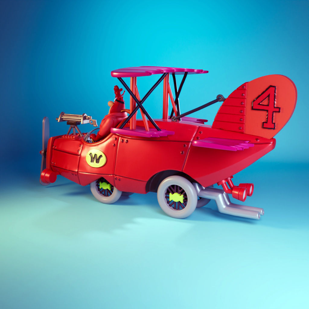 RedMax -Crimson Haybaler-The Wacky Races 3D print model_2