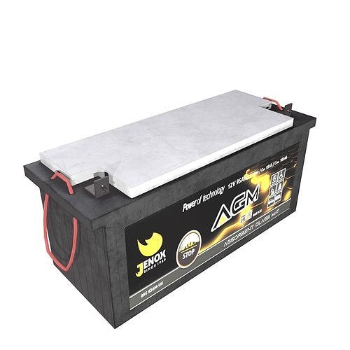 Battery Low Poly Low-poly 3D model 4