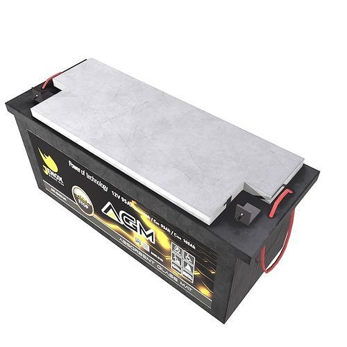 Battery Low Poly Low-poly 3D model 6