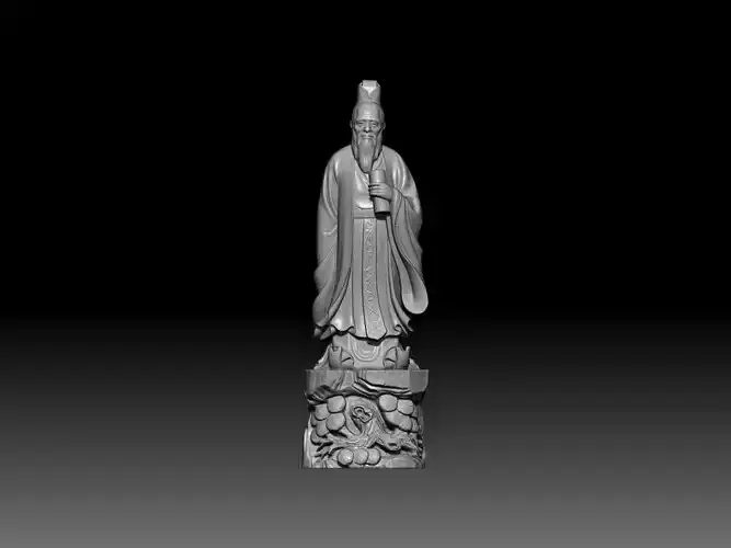 Statue of Confucius 3D print model