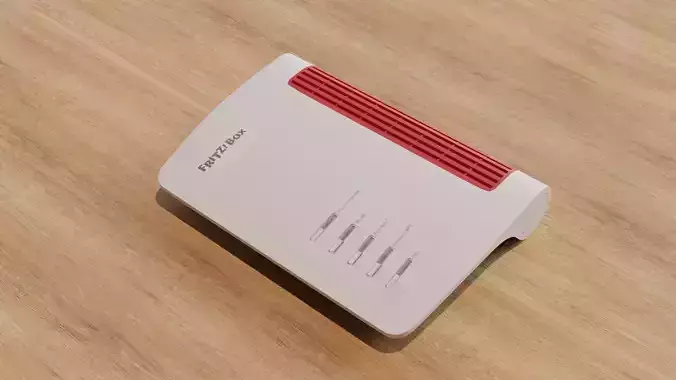 Modem FritzBox 4050 Low-poly 3D model