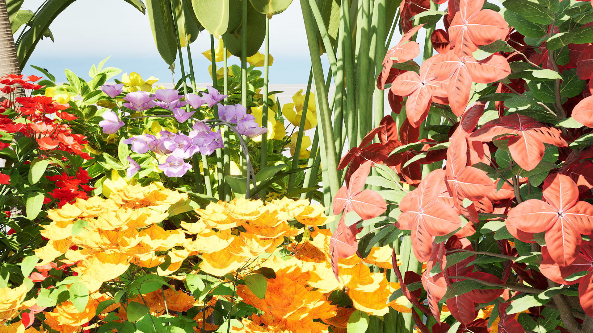 Tropical Island Plant Collection 3D Model Low-poly 3D model_7