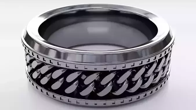 Silver King Ring 3D print model