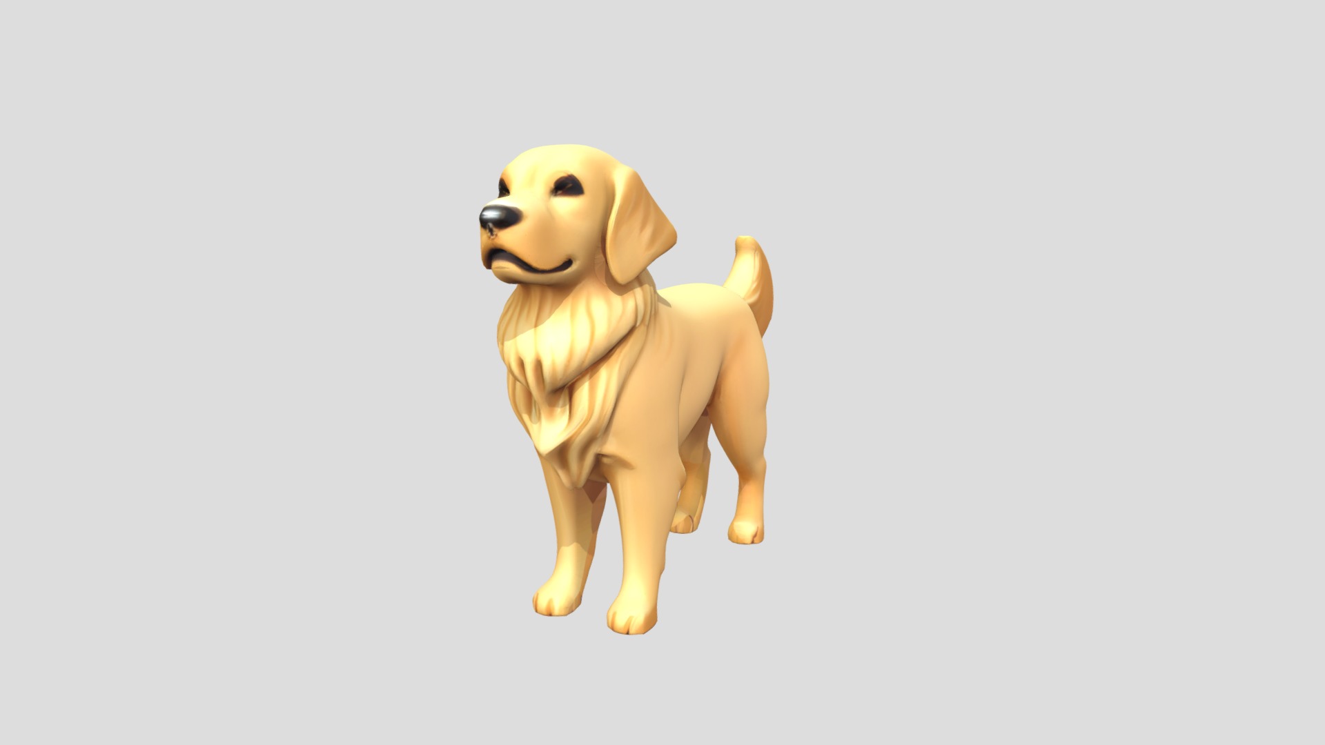 Golden Retriever Printable 3D print model_6