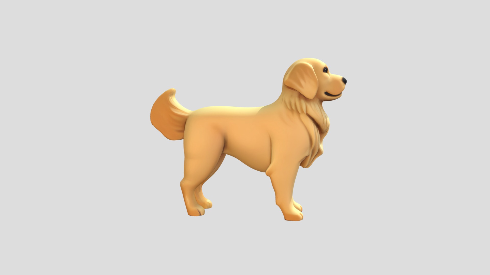 Golden Retriever Printable 3D print model_2