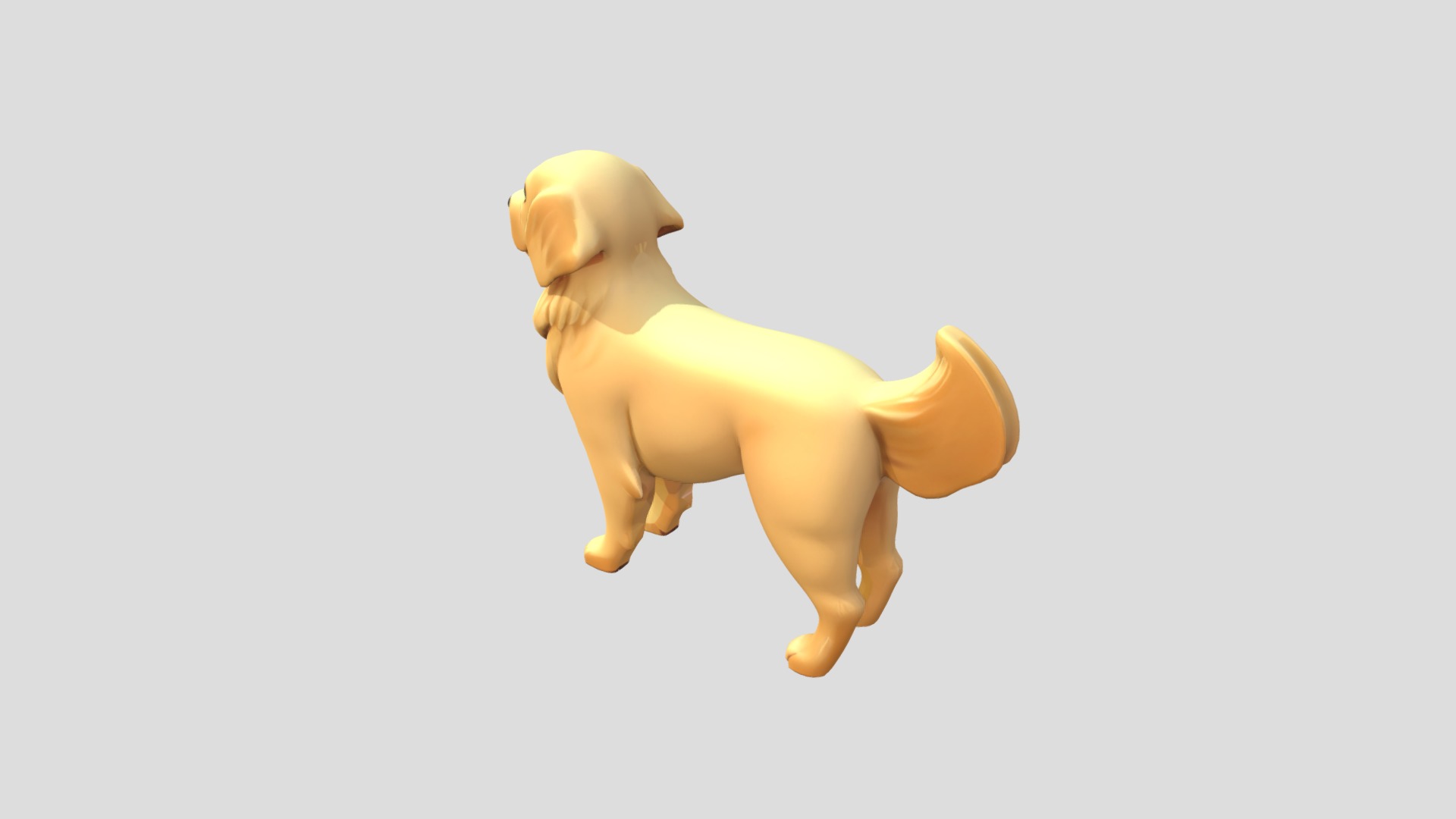 Golden Retriever Printable 3D print model_4