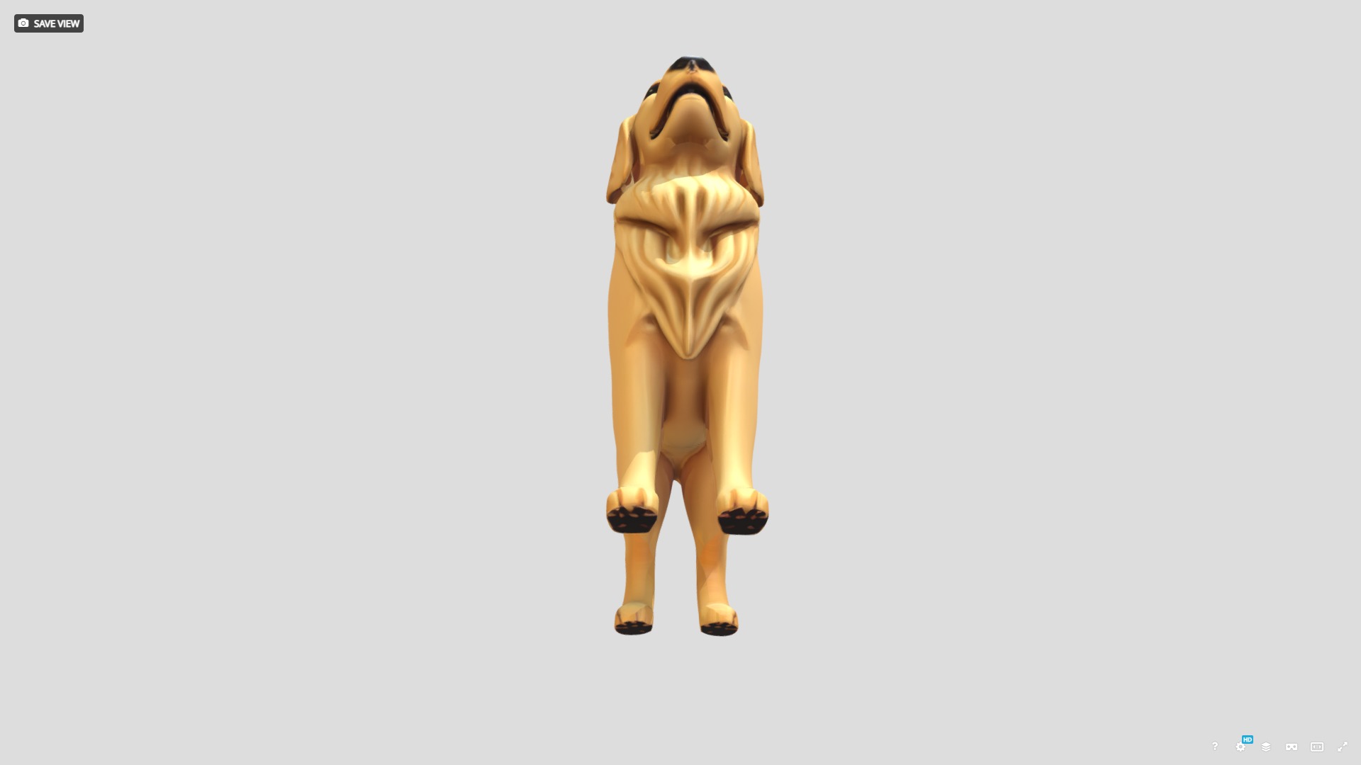 Golden Retriever Printable 3D print model_8