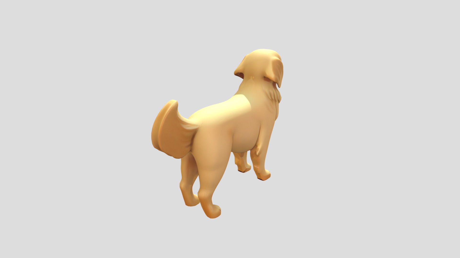 Golden Retriever Printable 3D print model_3