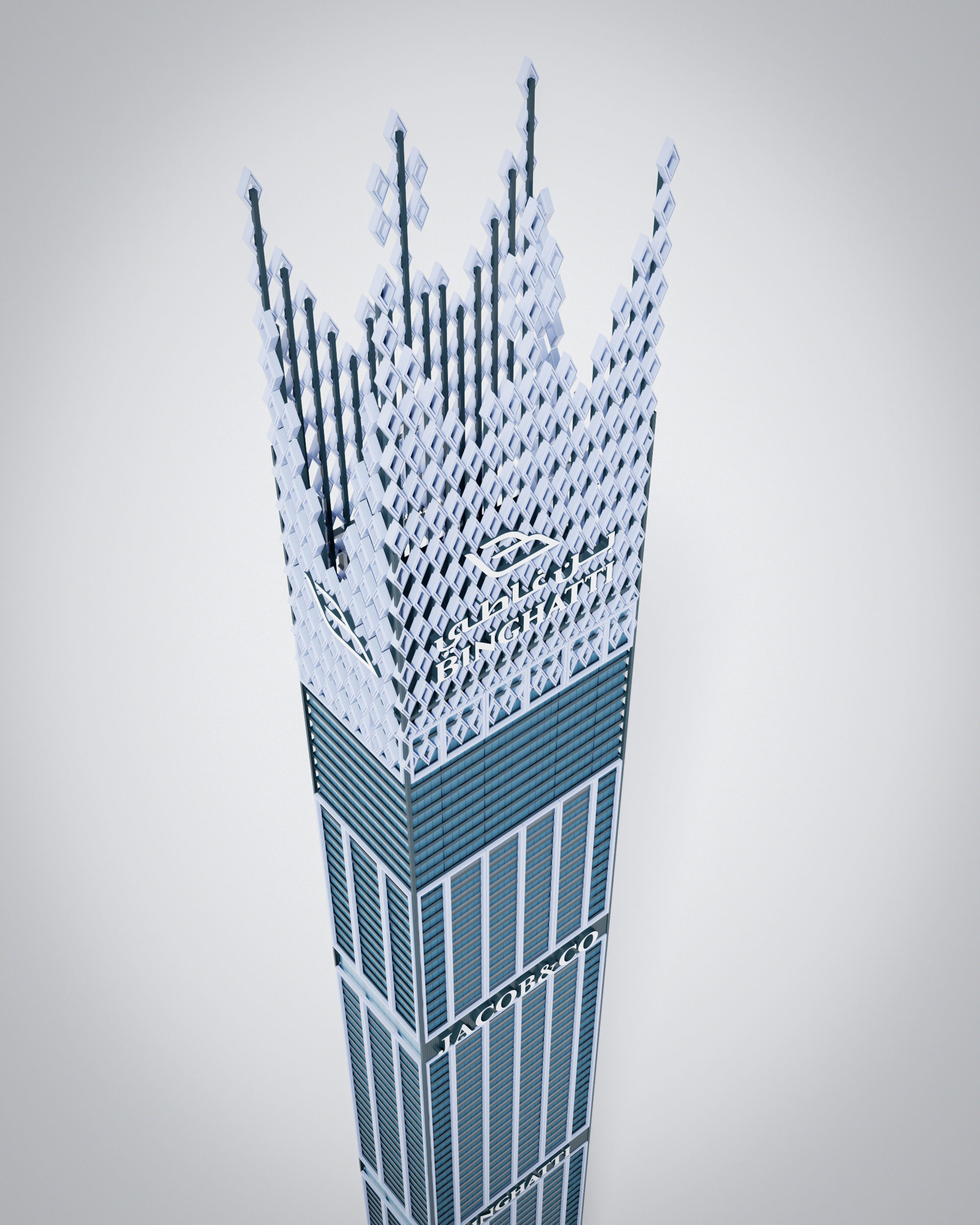 Tallest buildings in the world 3D Model Collection_96