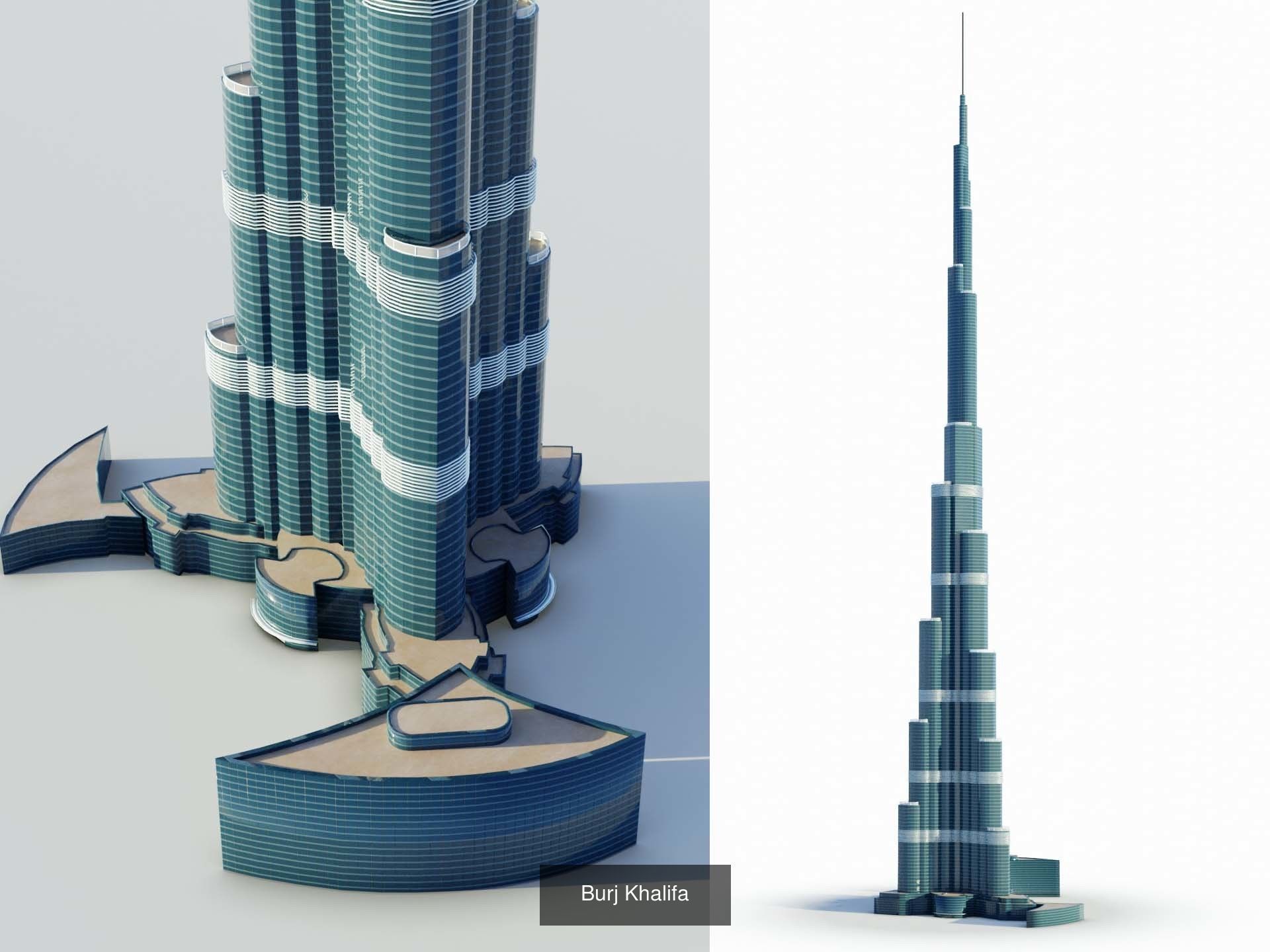 Tallest buildings in the world 3D Model Collection_3