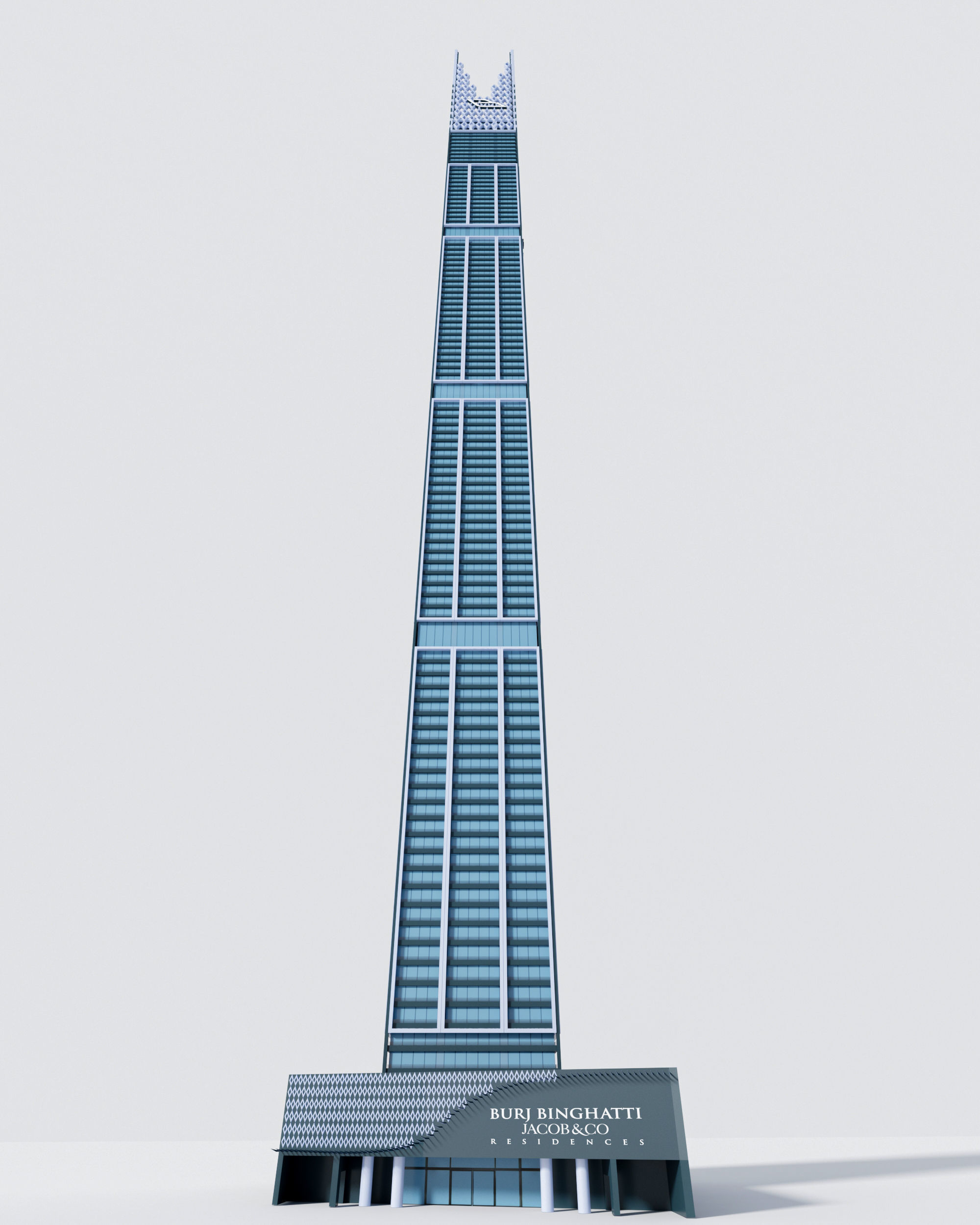 Tallest buildings in the world 3D Model Collection_100