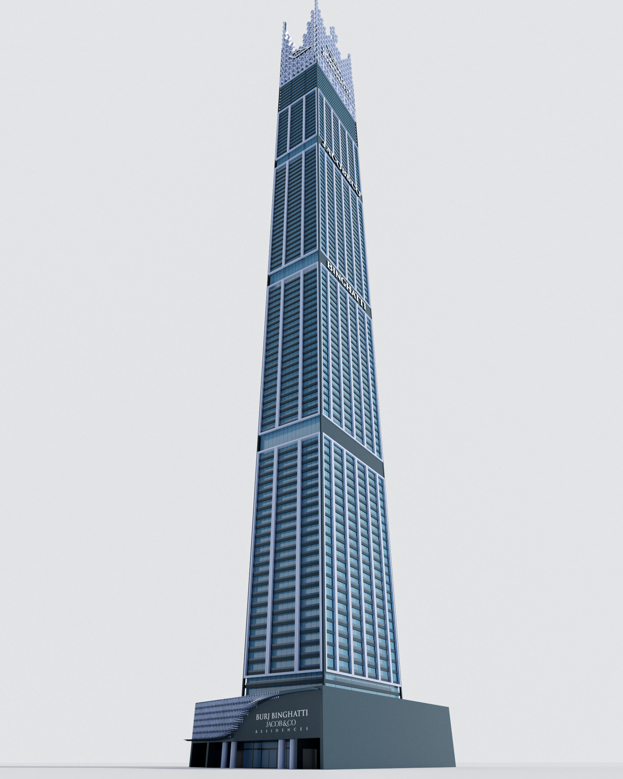 Tallest buildings in the world 3D Model Collection_98