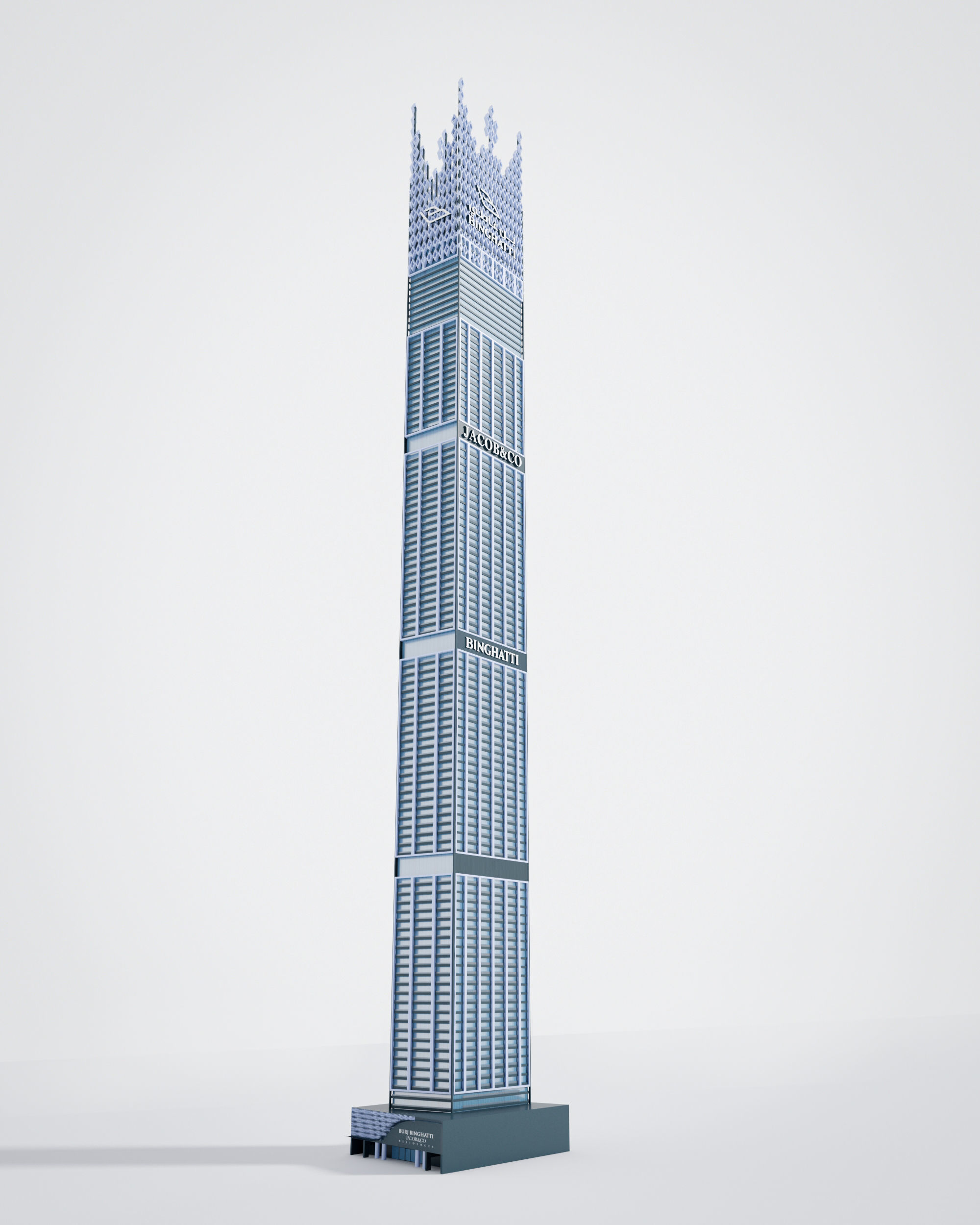 Tallest buildings in the world 3D Model Collection_101