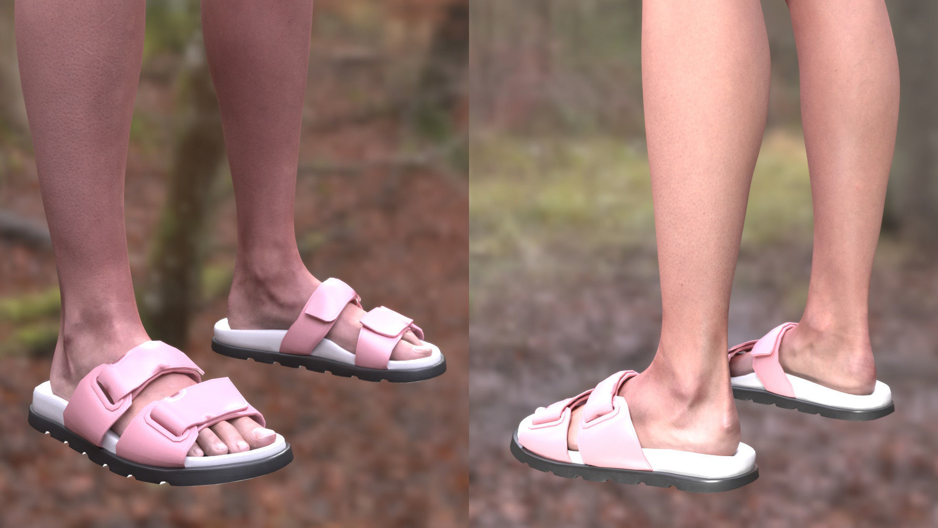 Summer Outfit 3 - Male - Female MH - UE5 Skeletons - Rigged Low-poly 3D model_11