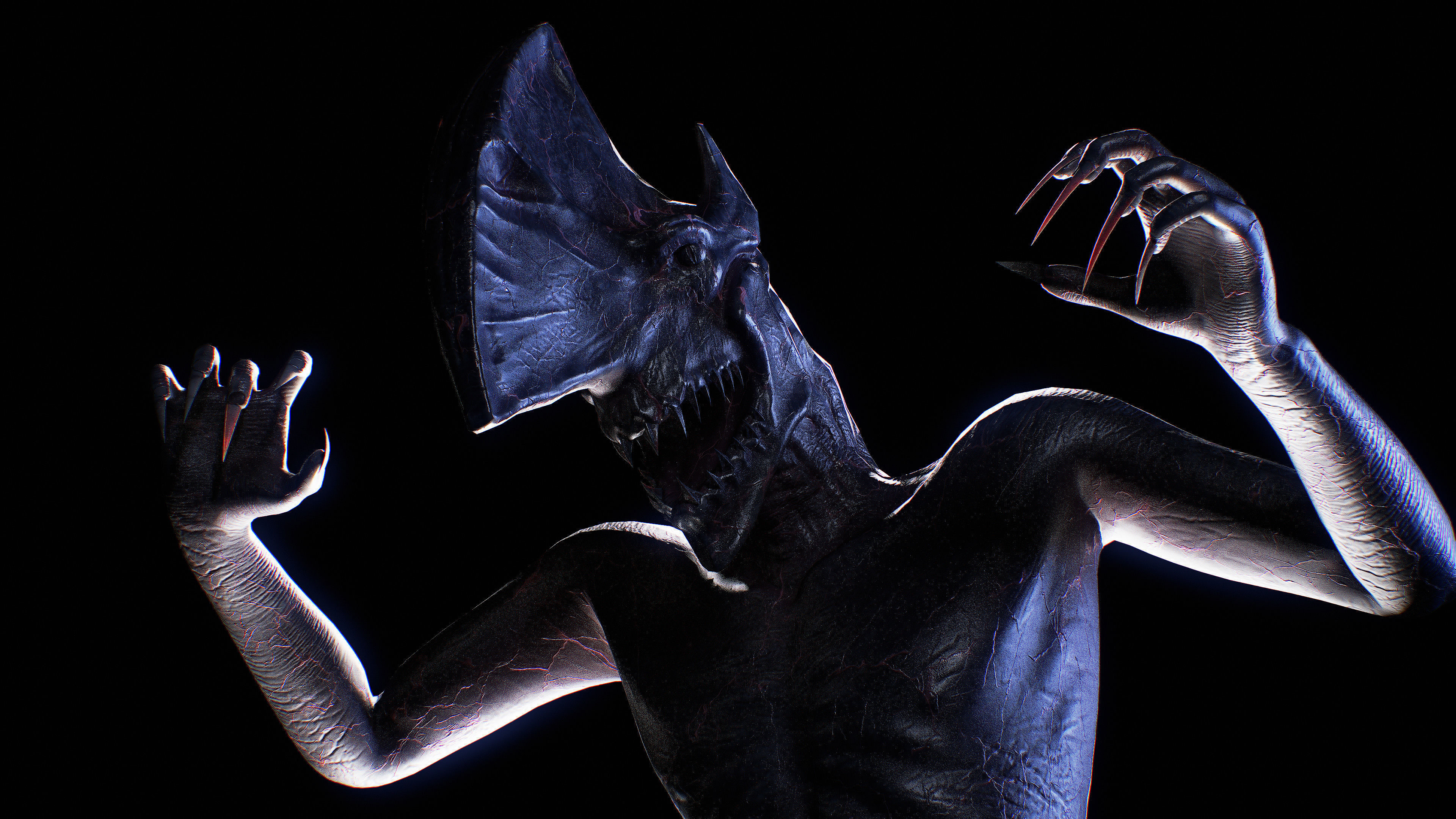 Homuncul2 Low-poly 3D model_9