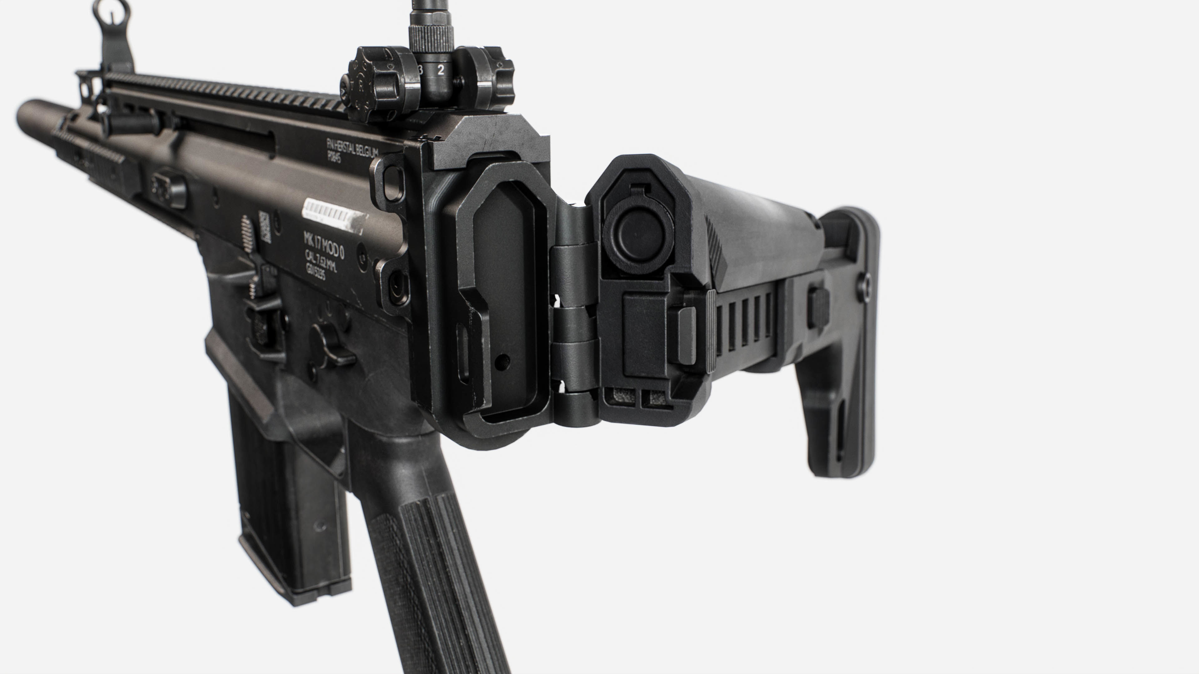 MK17 FN SCAR Heavy Low-poly 3D model_17