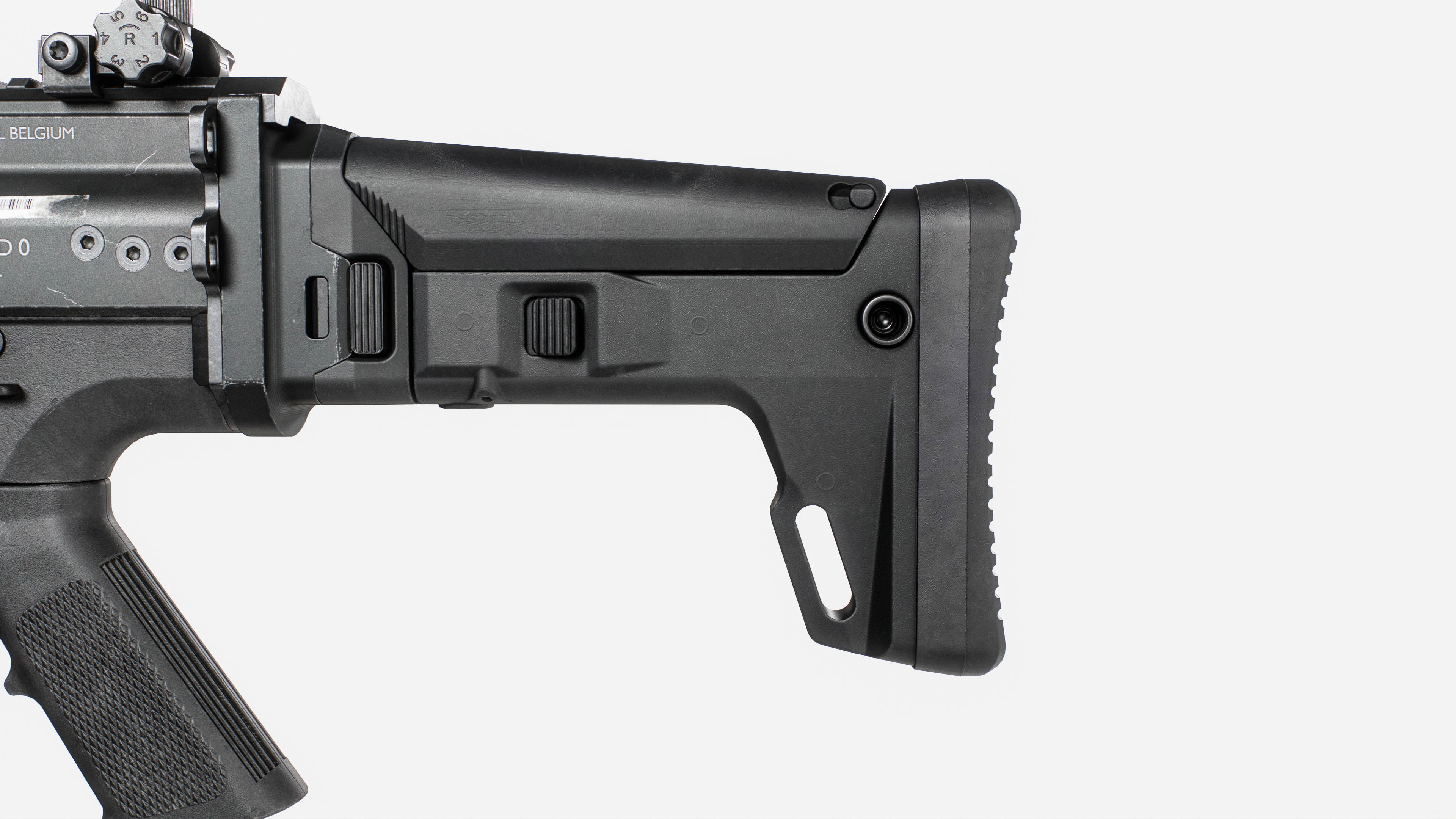 MK17 FN SCAR Heavy Low-poly 3D model_33