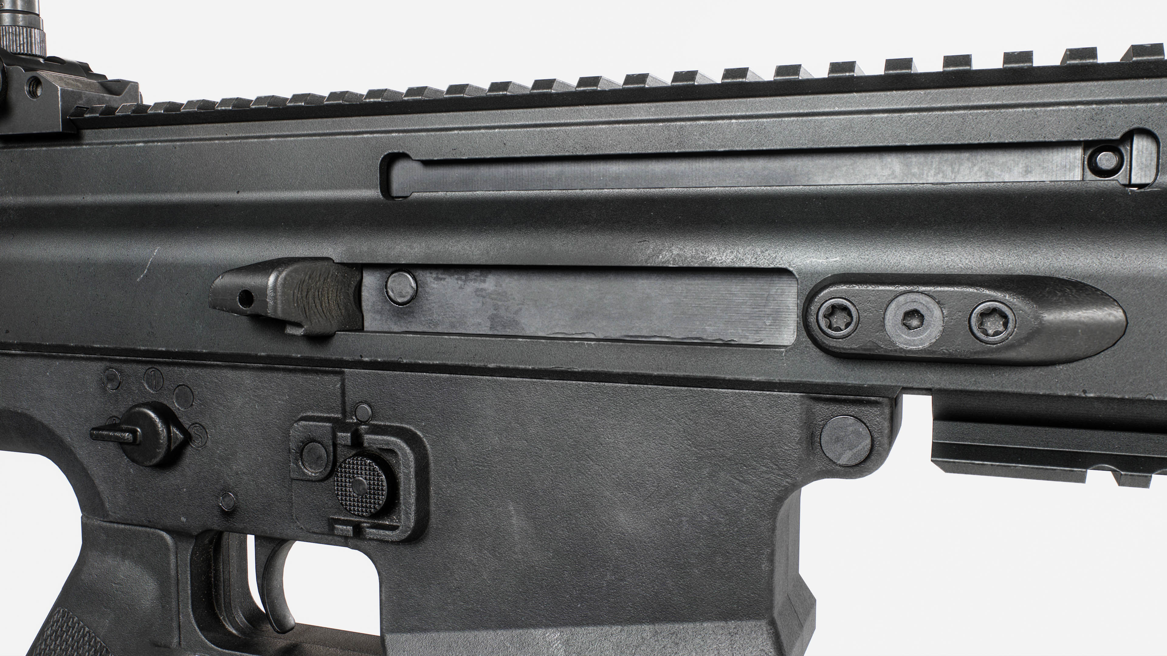 MK17 FN SCAR Heavy Low-poly 3D model_19