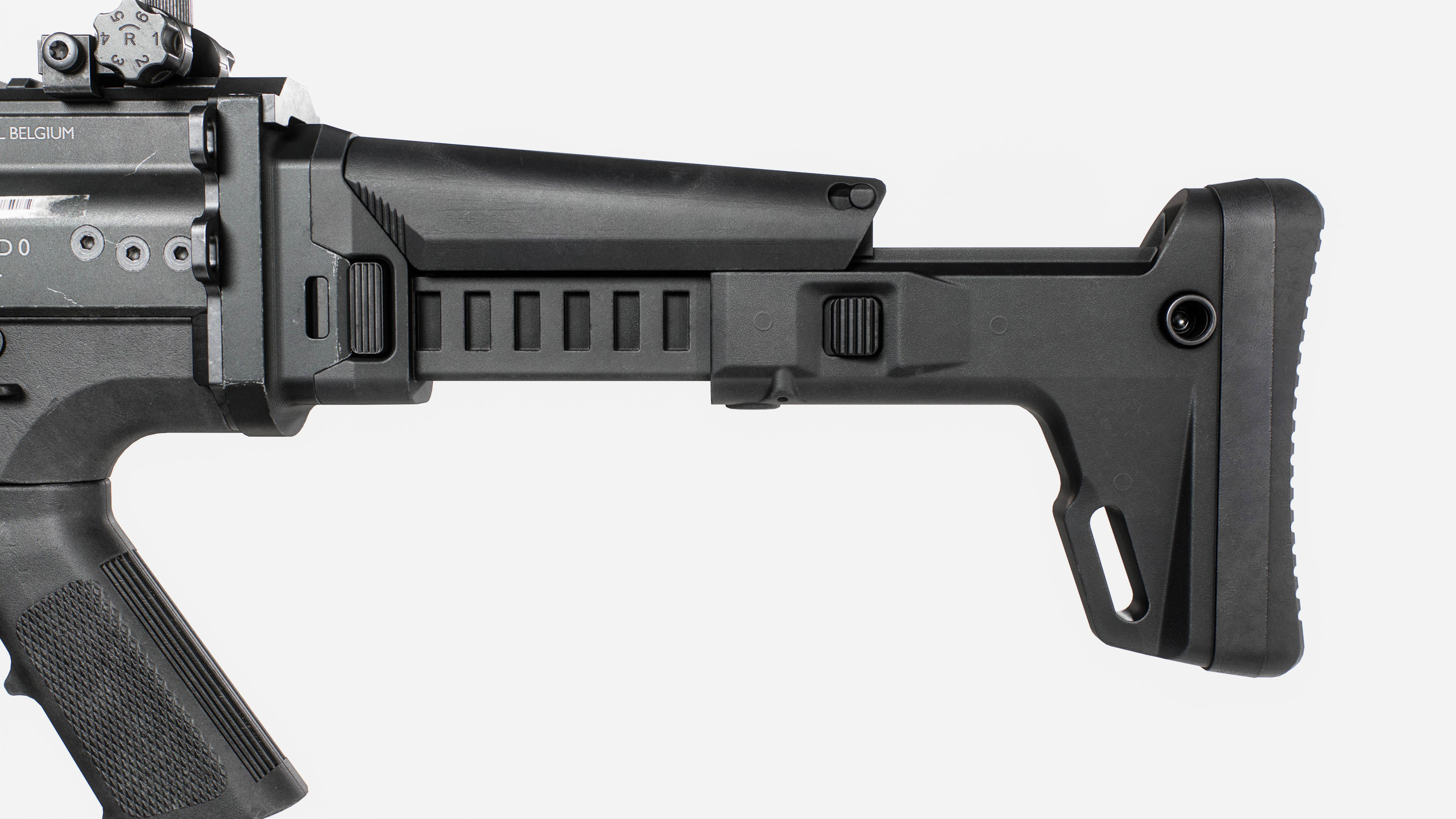 MK17 FN SCAR Heavy Low-poly 3D model_31