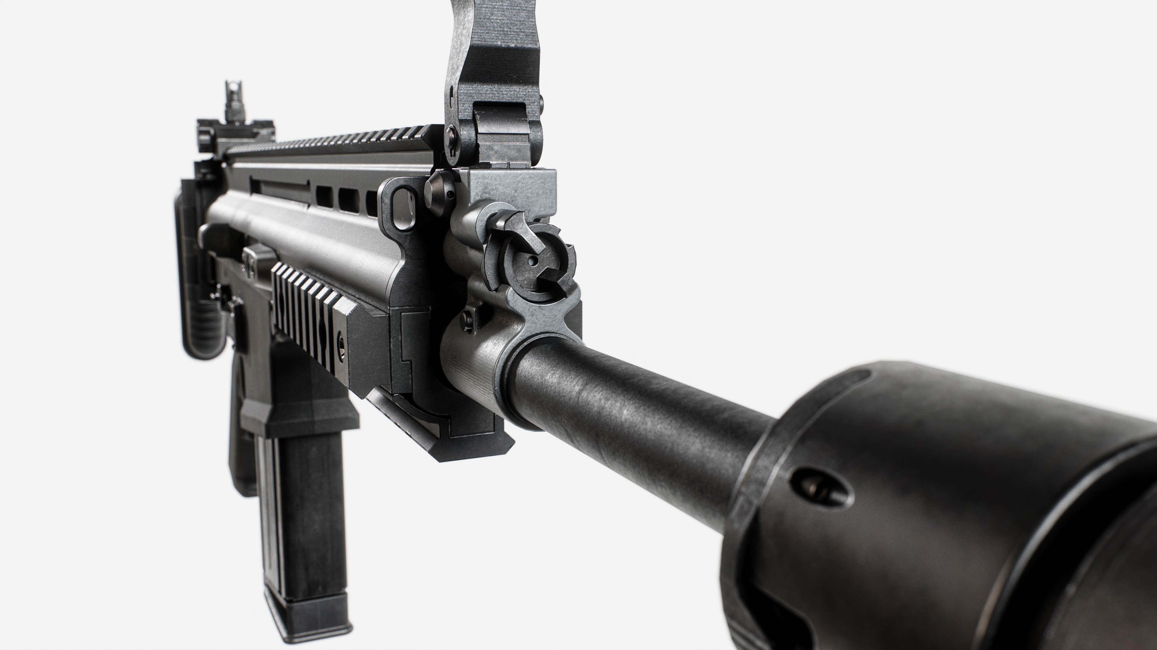 MK17 FN SCAR Heavy Low-poly 3D model_22