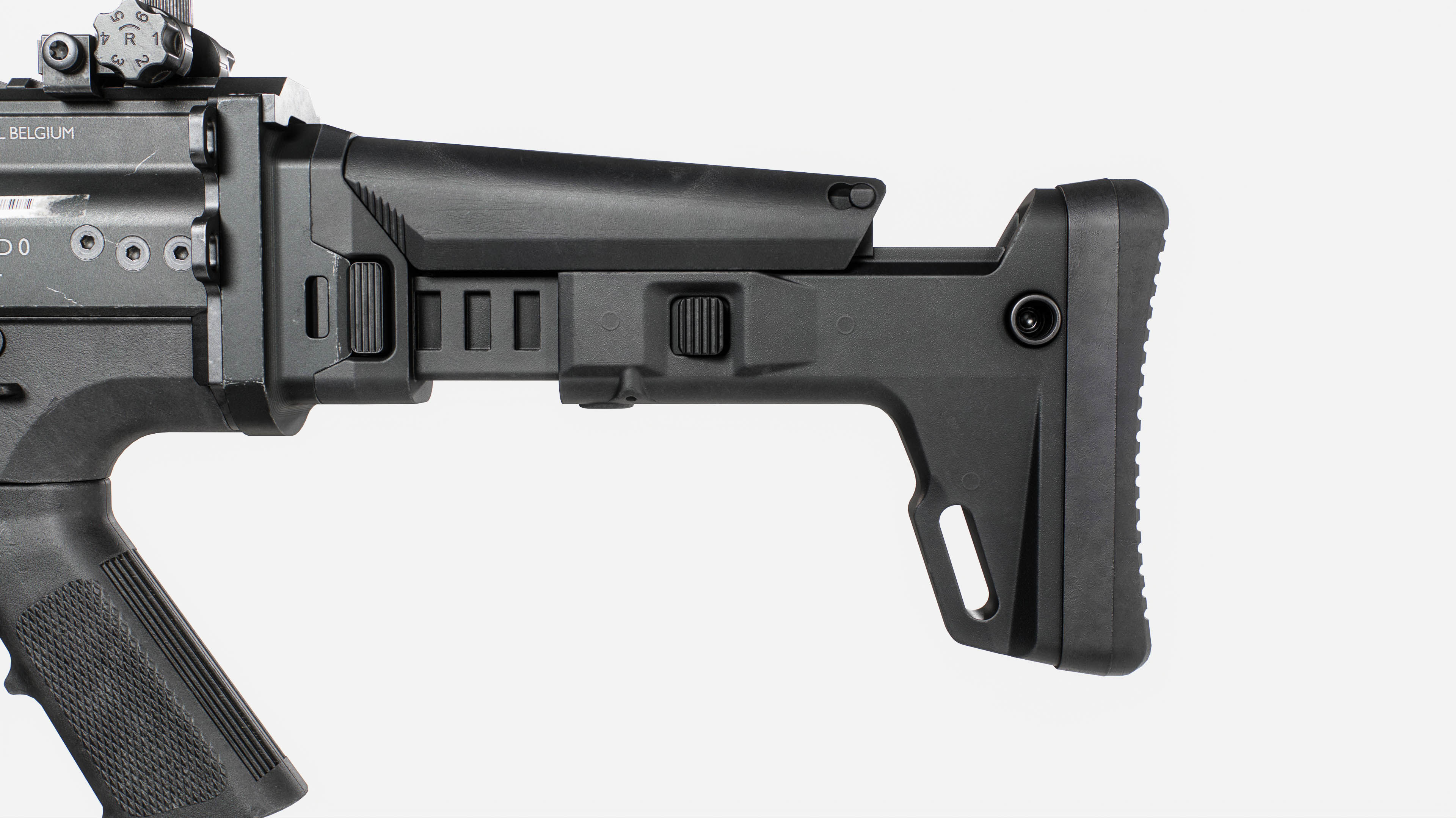 MK17 FN SCAR Heavy Low-poly 3D model_32