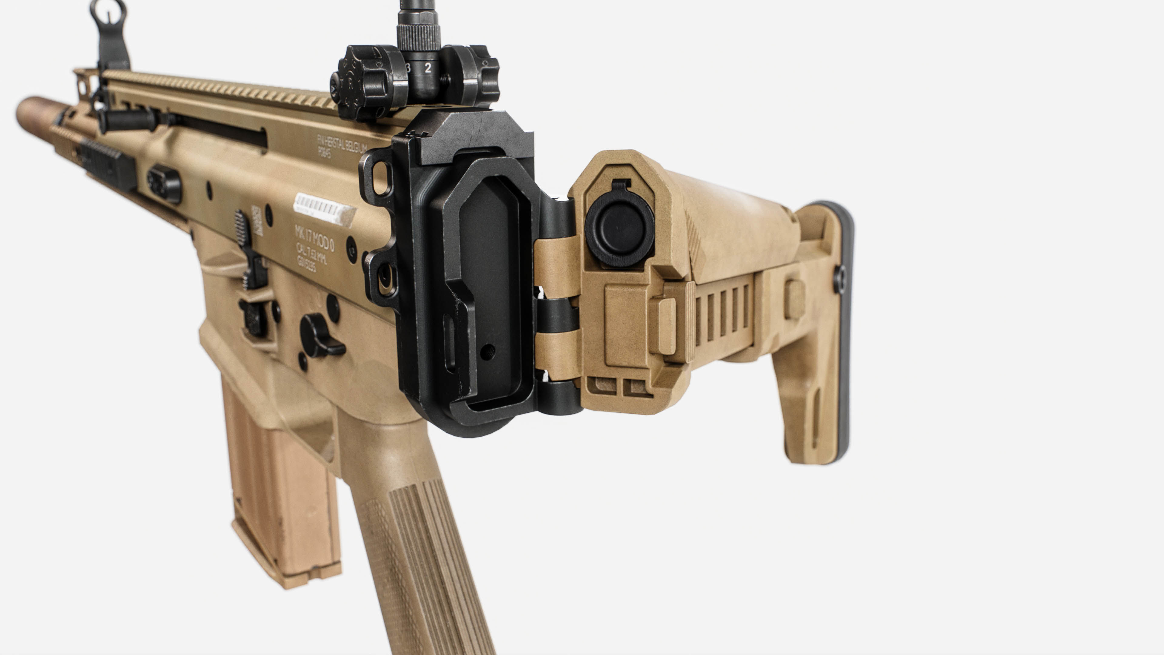 MK17 FN SCAR Heavy Low-poly 3D model_18