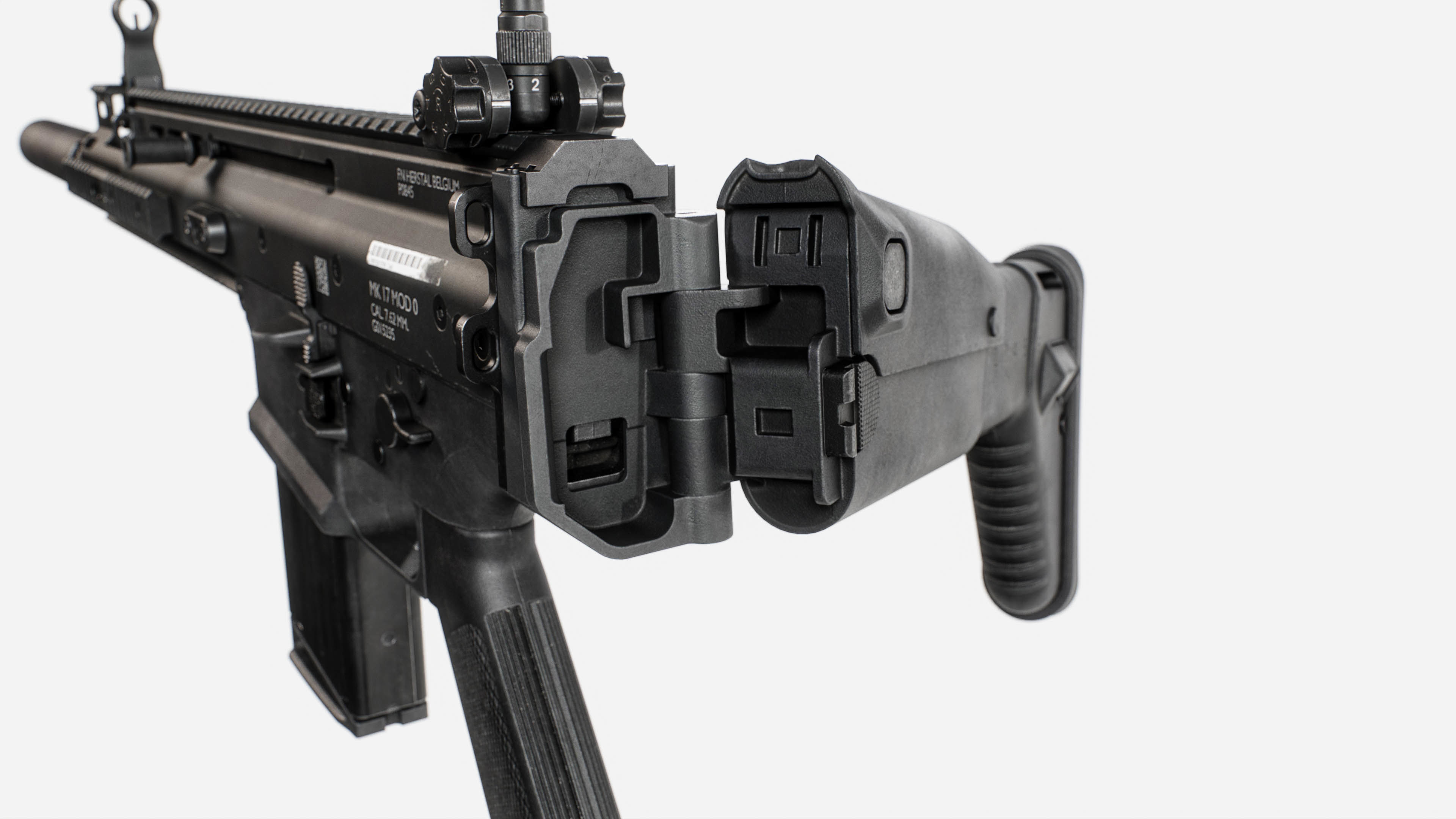 MK17 FN SCAR Heavy Low-poly 3D model_15