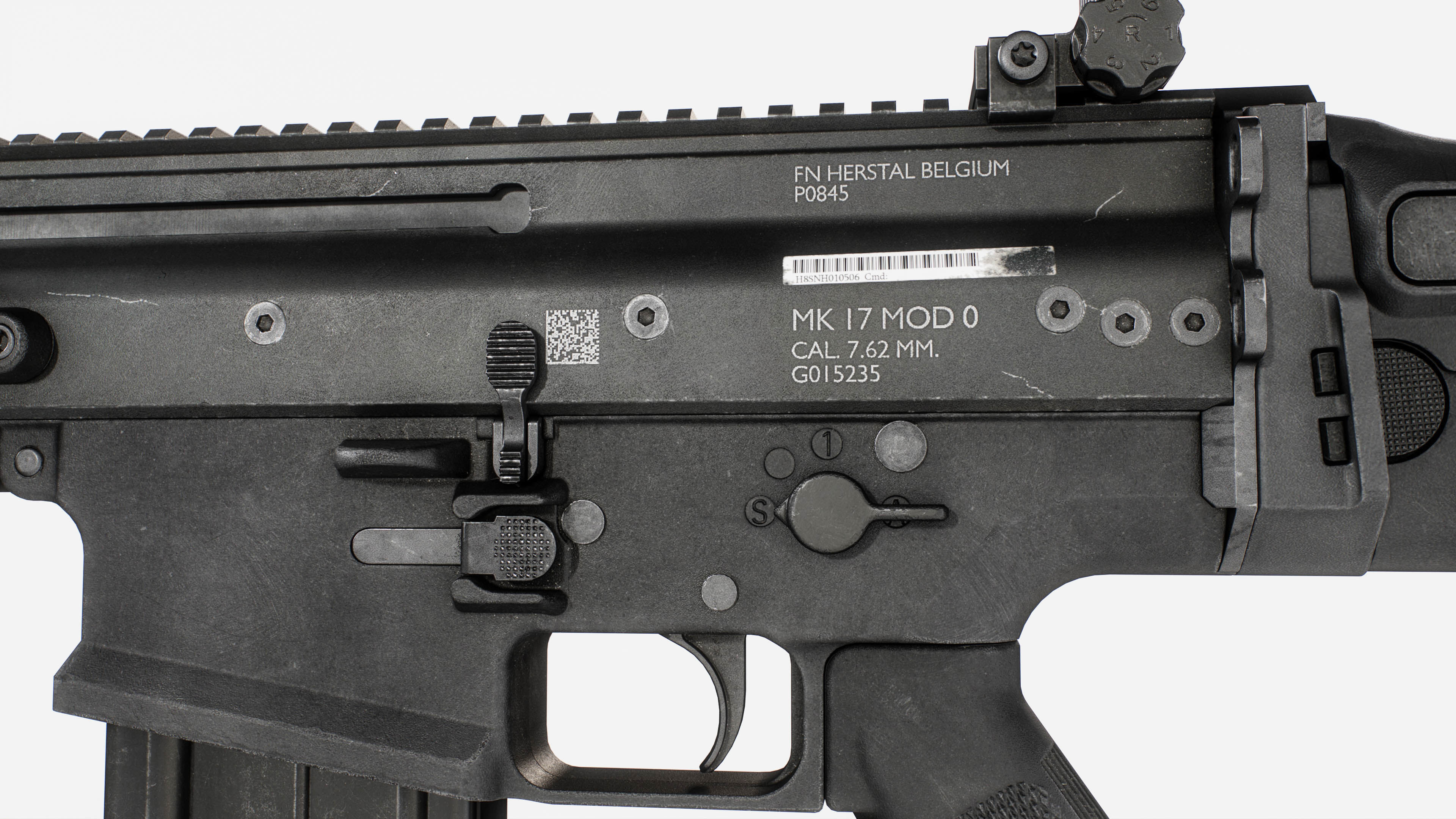 MK17 FN SCAR Heavy Low-poly 3D model_23