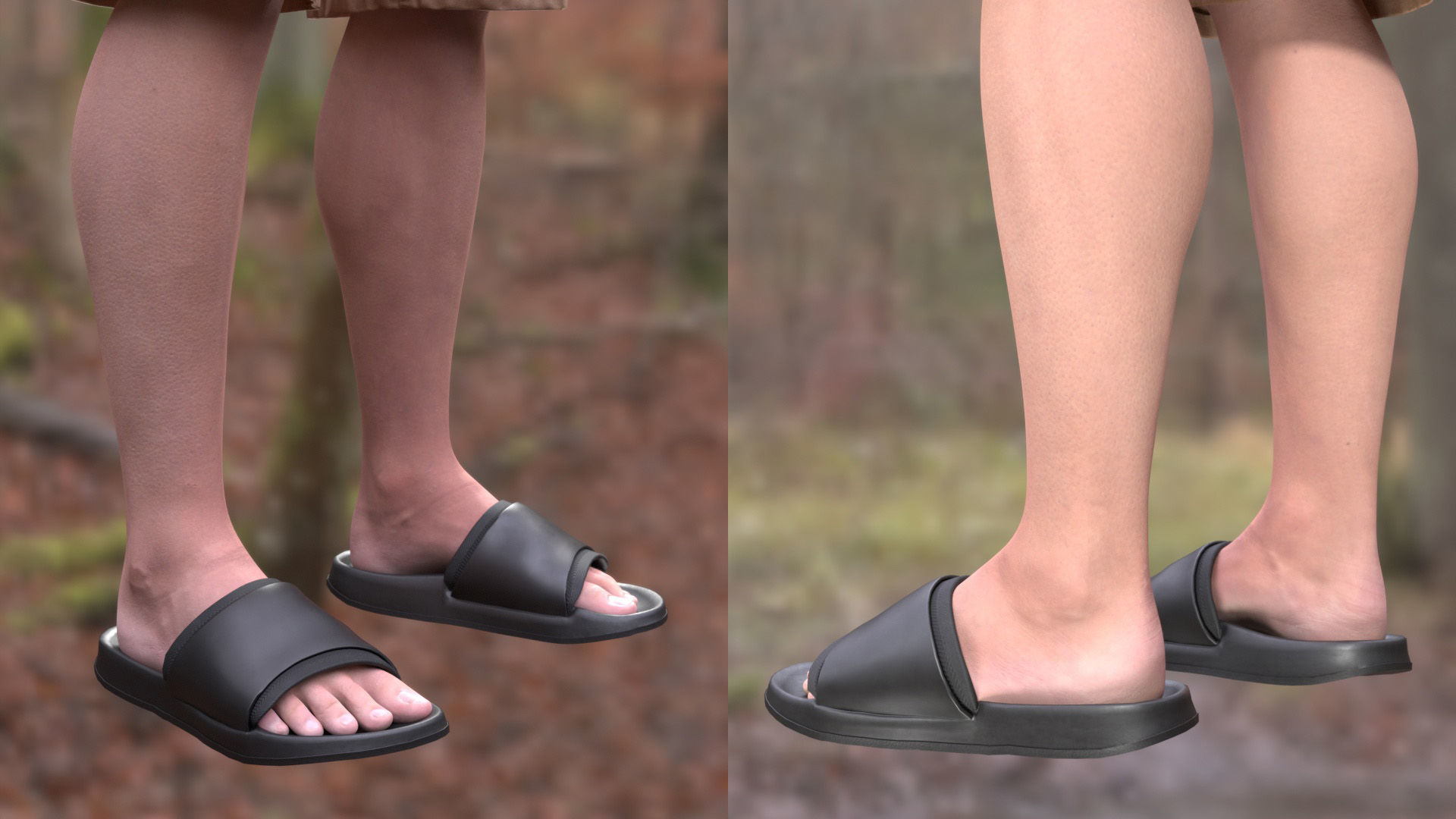 Summer Outfit 2 - Male - Female MH - UE5 Skeletons - Rigged Low-poly 3D model_12