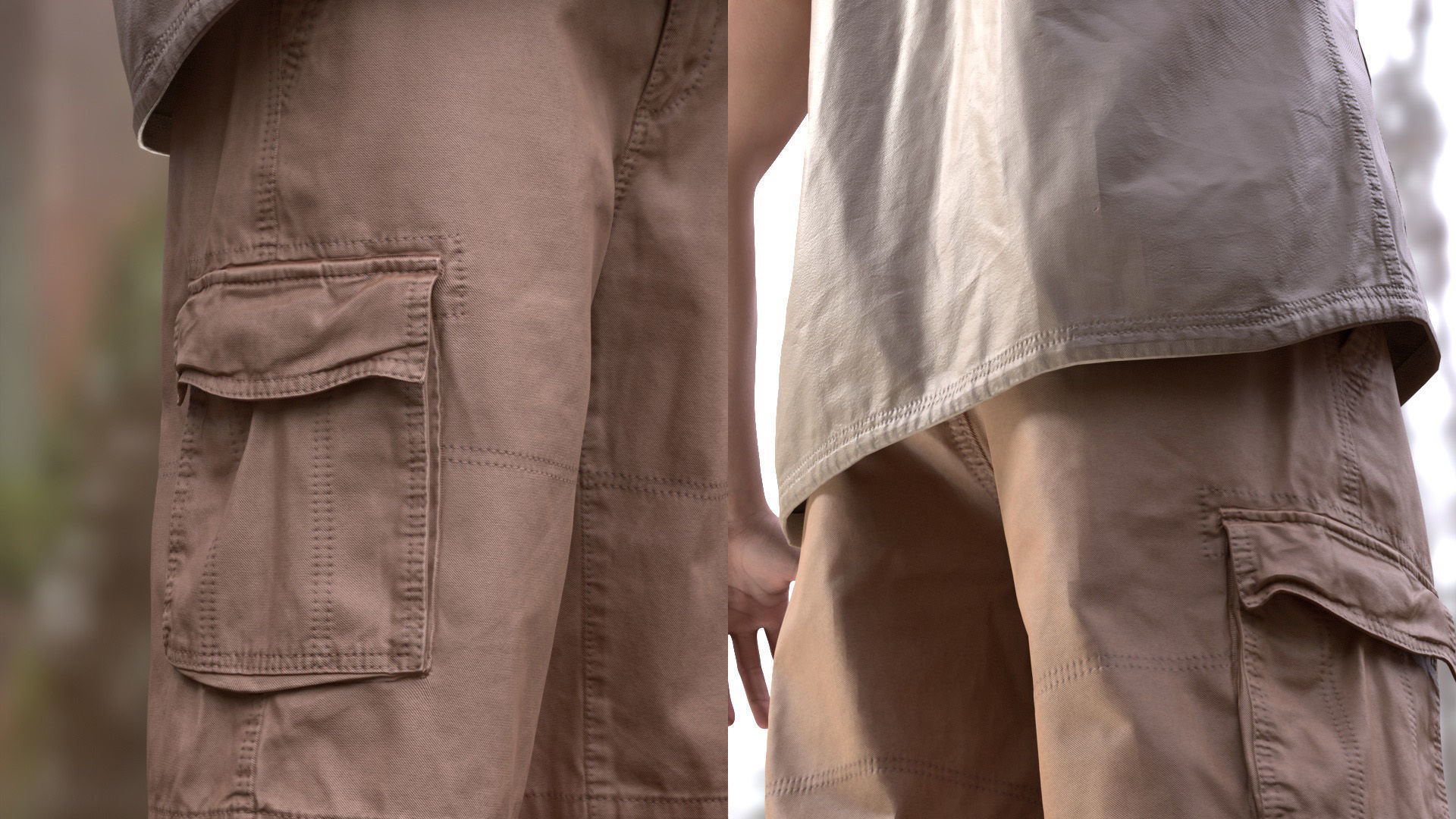 Summer Outfit 2 - Male - Female MH - UE5 Skeletons - Rigged Low-poly 3D model_10