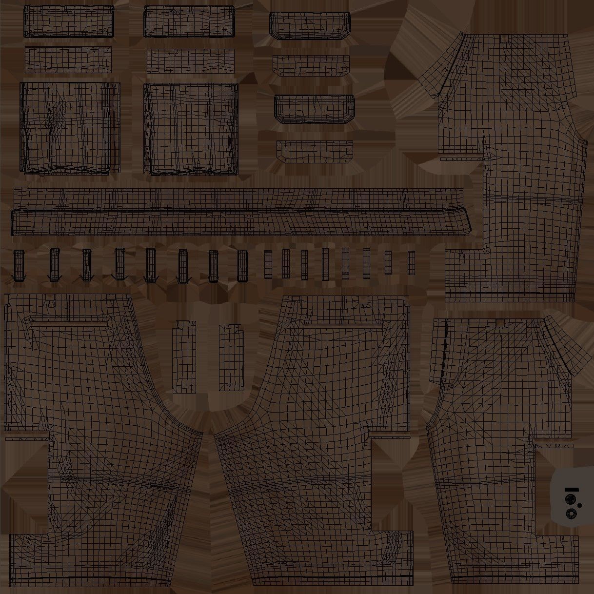 Summer Outfit 2 - Male - Female MH - UE5 Skeletons - Rigged Low-poly 3D model_15